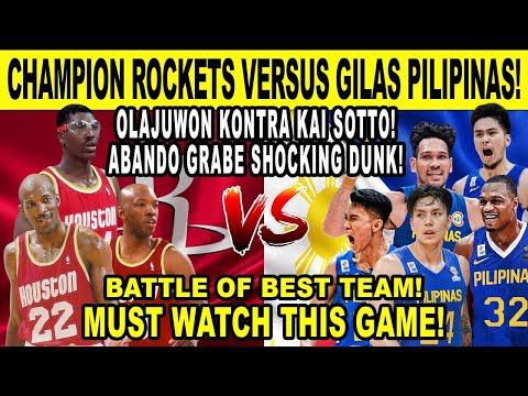 GILAS PILIPINAS vs HOUSTON - Grabe Abando Shocking 3 Point Shot! Unbelievable! Best Team Wins! 2k