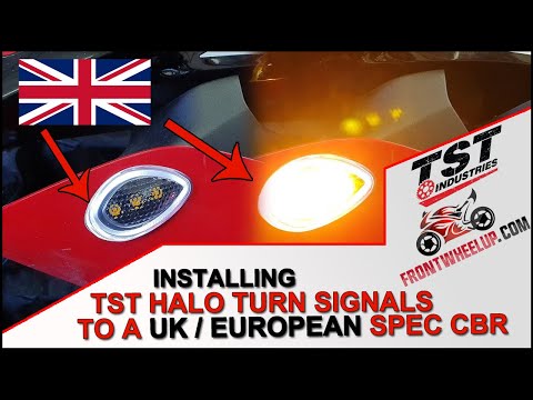 Installing halo flush fit turn signals to a UK / European spec CBR600RR | CBR 600 RR Episode 8