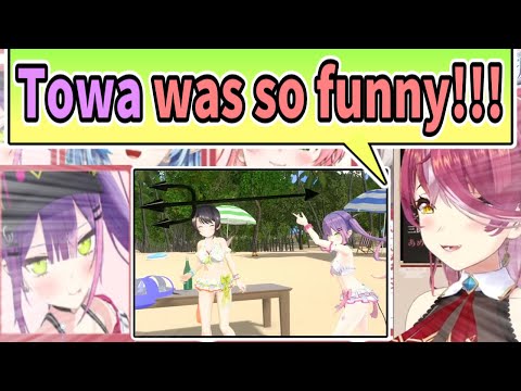 Towa Made Marine Laugh So Hard She Collapsed On Her Knees [ENG SUB] Hololive