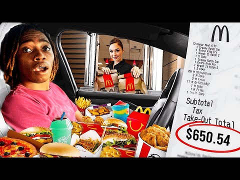 I Let The Person IN FRONT of Me DECIDE What I EAT for 24 HOURS!!! 🍟