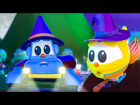 Monsters In The Dark Halloween Song & More Vehicle Cartoons