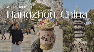 what to do in HANGZHOU, CHINA vlog | west lake, street food, han fu, pagoda