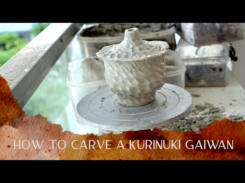 Kurinuki Gaiwan: How to make a lidded tea bowl by carving clay