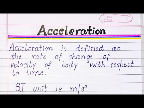 Acceleration