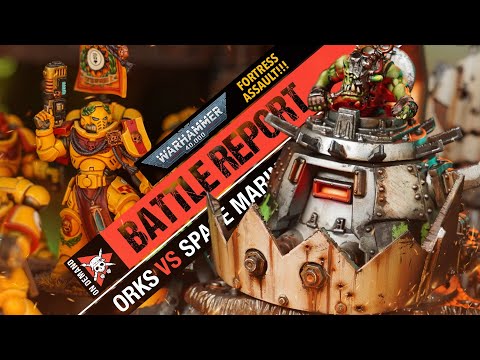 Orks vs Space Marines ONSLAUGHT!! | Warhammer 40k Battle Report