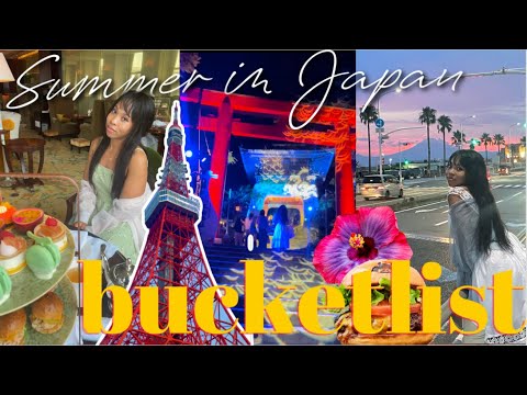 🌺Bucketlist Japan Summer series: Robot fights, best burger, seaside light show and afternoon tea!