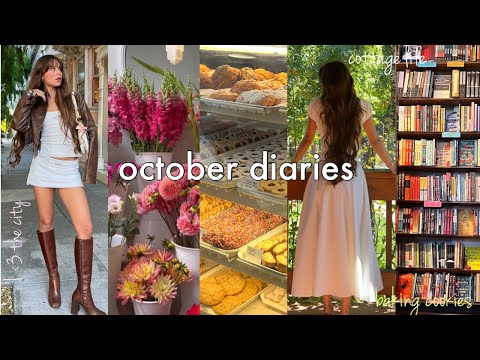 October diaries 💗book stores, weekend in a cabin, relaxed days, sisters wedding