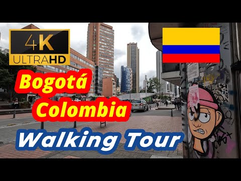 🇨🇴【4K 60fps】WALK - BOGOTA - walking Tour - Colombia