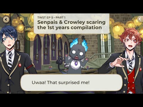 [Twisted Wonderland] Senpais & Crowley Scaring the 1st Years in EP5  [English Subs]