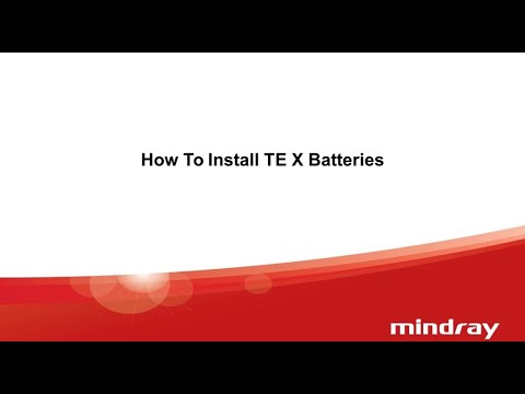 How to Install TE X Ultrasound Machine Batteries