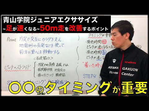 青山学院ジュニアエクササイズ~足を速くする50m走のポイント~