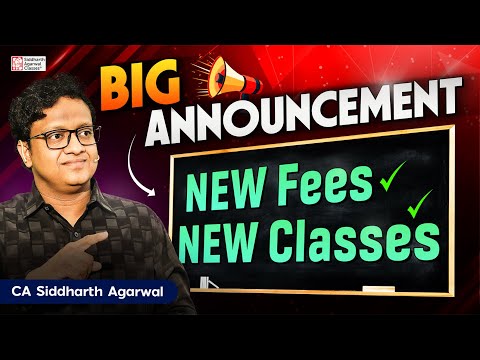 Big Announcement | New Fees | Final Audit | Inter Law-Audit-SM | Siddharth Agarwal