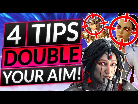 4 SECRETS TIPS that WILL DOUBLE YOUR AIM - PERFECT Aiming Guide - Apex Legends