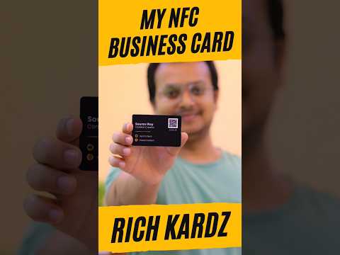 NFC Business Card by Rich Kardz. One Card for Life. #nfc #businesscard #richkardz