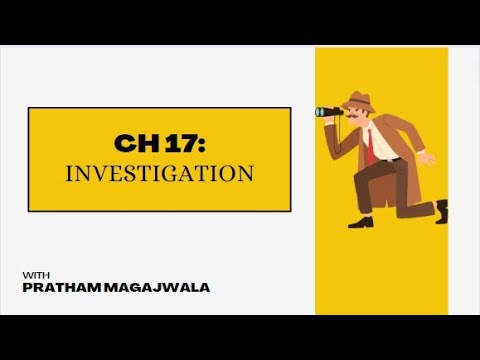 Ch 17 - Investigation | CA Final Audit | May 2024 & Nov 2024 | Audio Revision