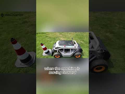 (1)Collision Detection Function Demo #mowing #electricmower#mowrator  #rccar