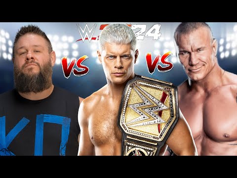 WWE 2K24 RANDY ORTON VS. KEVIN OWENS VS. CODY RHODES FOR THE UNDISPUTED WWE CHAMPIONSHIP!