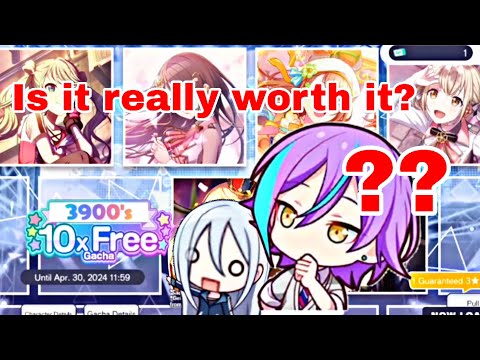 Pulling on the 3900's Free Gacha! (very lazy) ||Project Sekai ||