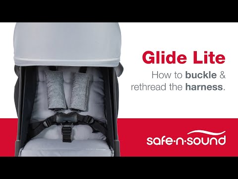 Safe-n-Sound Glide Lite: How to buckle it up & modify harness height