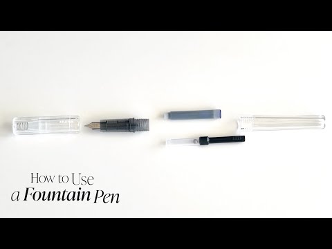 How to Use a Fountain Pen | Cloth & Paper