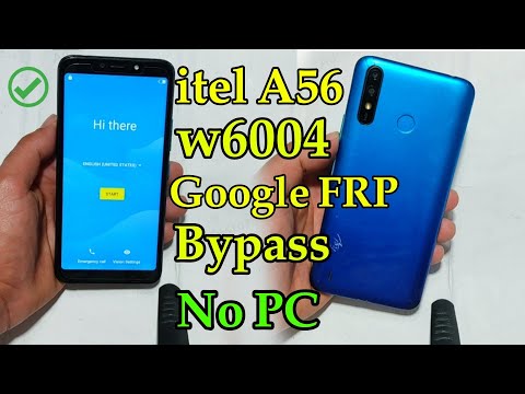 itel A56 W6004 Google FRP Bypass Without Pc ✅