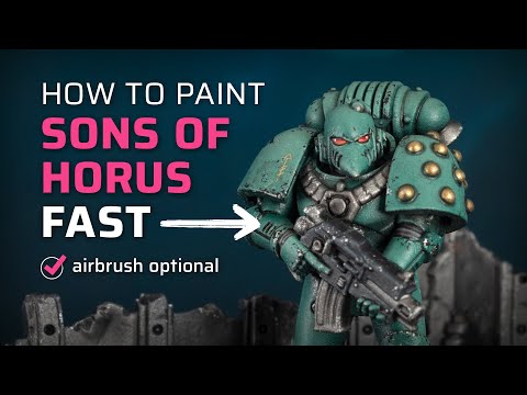 How to paint grimdark SONS OF HORUS speedpainting tutorial (works for any legion!) | Horus Heresy