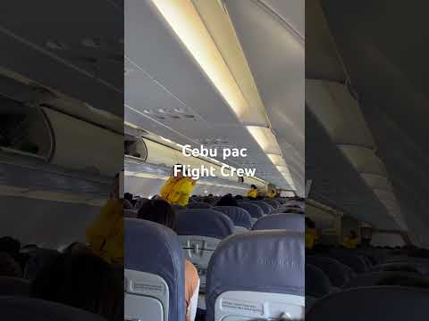 Cebu Pacific flight Crew demontration for safety Travel