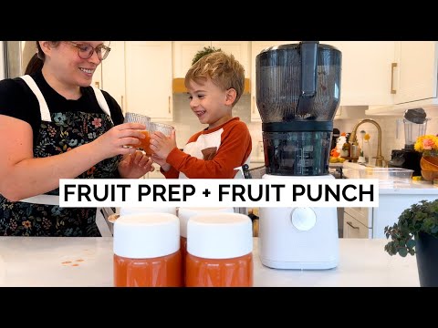 How to Cut Fruit and Prep for the Week + Homemade Fruit Punch Recipe