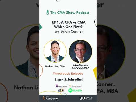 EP 139: [Interview] CPA vs CMA - Which One First? w/ Brian Conner (Throwback)