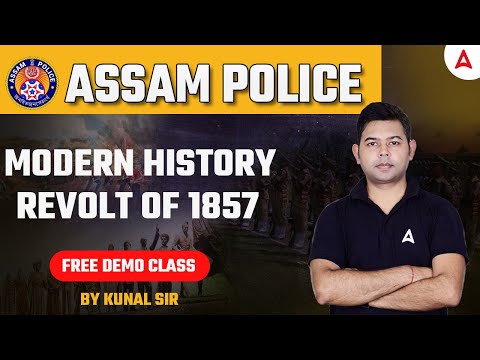 Modern History Revolt Of 1857 | History For Assam Police Free Demo Class | By Kunal Sir