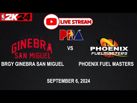 LIVE NOW! BRGY GINEBRA vs PHOENIX FUEL MASTERS | PBA SEASON 49 | September 6, 2024 | CPU vs CPU