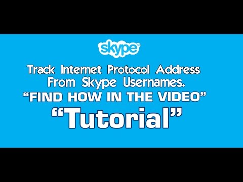 Track IP's Skype Usernames