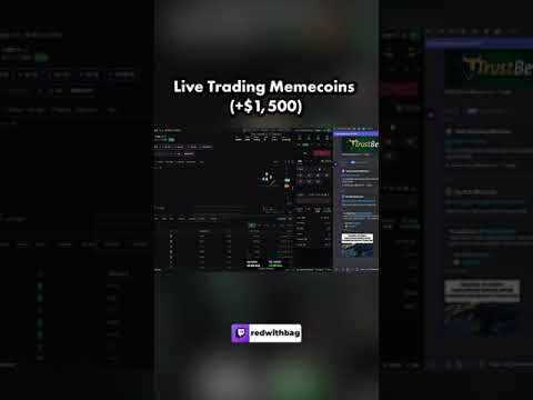 I Made $1,500 Trading Memecoins Live!