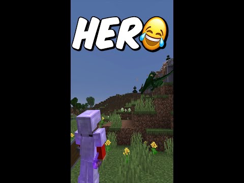 Runaway Hero Minecraft Funny#Shorts