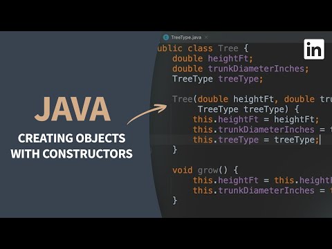 Java Tutorial - Creating objects with constructors