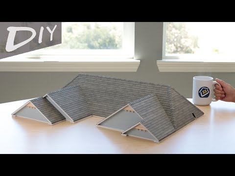 DIY Miniature Roof｜微缩屋顶