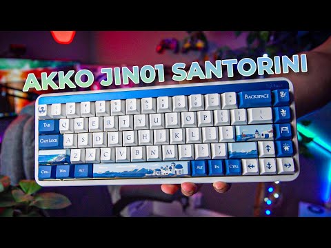 This Akko JIN01 Santorini Keyboard Is Absolutely Gorgeous!!