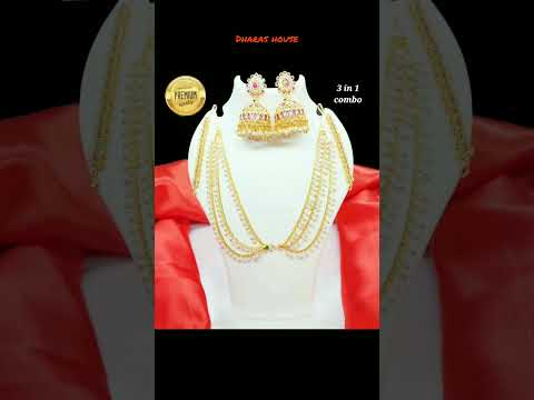 necklace designs||3 in 1 combo necklace designs||dharas house||#shorts