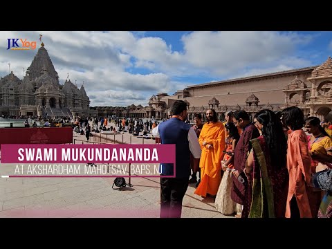 Swami Mukundananda Celebrating Sanatan Dharma at Grand Opening of BAPS Swaminarayan Akshardham