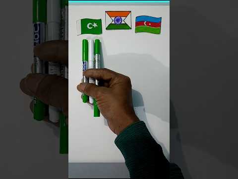 Pakistan 🇵🇰 India 🇮🇳 And Azarbaijan 🇦🇿 Flag | Warp Scanning | #shorts #shortfeed