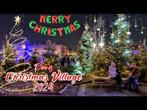 [🇫🇷Paris Live] 2024 Best Christmas Village in Paris walk Live Streaming 13/Decmber/2024