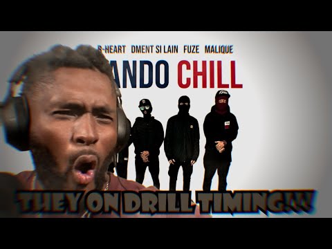 I LIKE IT!!!! BANDO CHILL (OFFICIAL LYRIC VIDEO) - MALIQUE, B-HEART, DMENT SI LAIN & FUZE (REACTION)