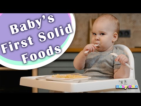 Baby’s First Solid Foods || Introducing Solids to Baby || Baby weaning foods || First Foods for Baby