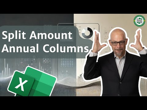 Excel How To Split Amounts into Annual Columns