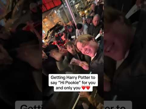 Harry Potter says Pookie #pookie #harrypotter  #danielradcliffe #hogwarts #harrypotteredit