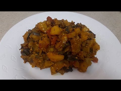 கத்திரிக்காய் உருளைக்கிழங்கு பொரியல் /Potato Brinjal fry Recipe /Sidedish Recipes /@AmbikaSamayal