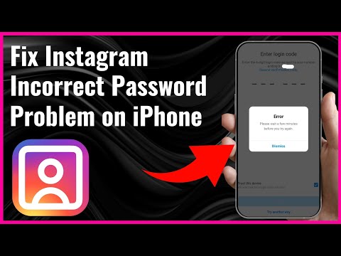 How To Fix Instagram Incorrect Password Problem on iPhone | Full Guide 2024