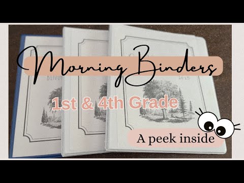 Morning Binders for Homeschool | How We Start Our Day Strong!