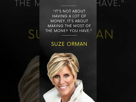 "Financial Wisdom: Making the Most of Your Money - #Shorts #SuzeOrman"