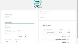 How to complete a payment page - Payworks